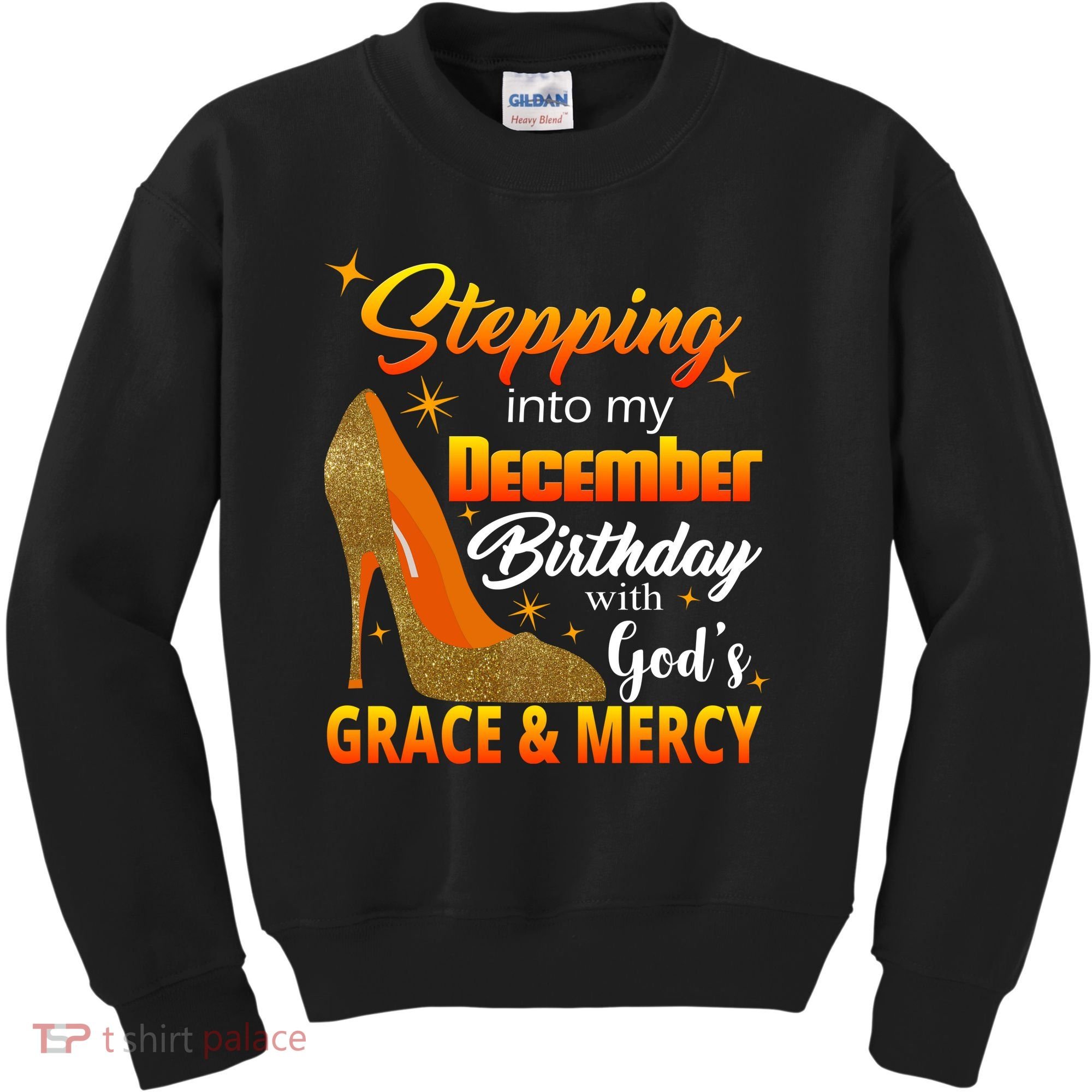 Stepping Into My December Birthday With God's Grace And Mercy Kids Sweatshirt
