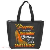 Stepping Into My December Birthday With God's Grace And Mercy Tote Bag thumb 0