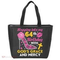 Stepping into my 64th birthday with gods grace and mercy  Tote Bag thumb 0