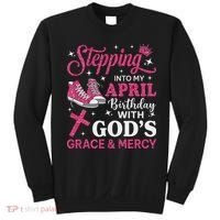 Stepping Into My April Birthday Women Girl Sneakers Sweatshirt thumb 0