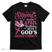 Stepping Into My April Birthday Women Girl Sneakers T-Shirt thumb 0