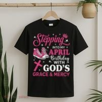 Stepping Into My April Birthday Women Girl Sneakers T-Shirt thumb 2