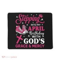 Stepping Into My April Birthday Women Girl Sneakers Mousepad thumb 0