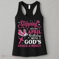 Stepping Into My April Birthday Women Girl Sneakers Women's Tank Top thumb 3