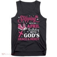 Stepping Into My April Birthday Women Girl Sneakers Tank Top thumb 0