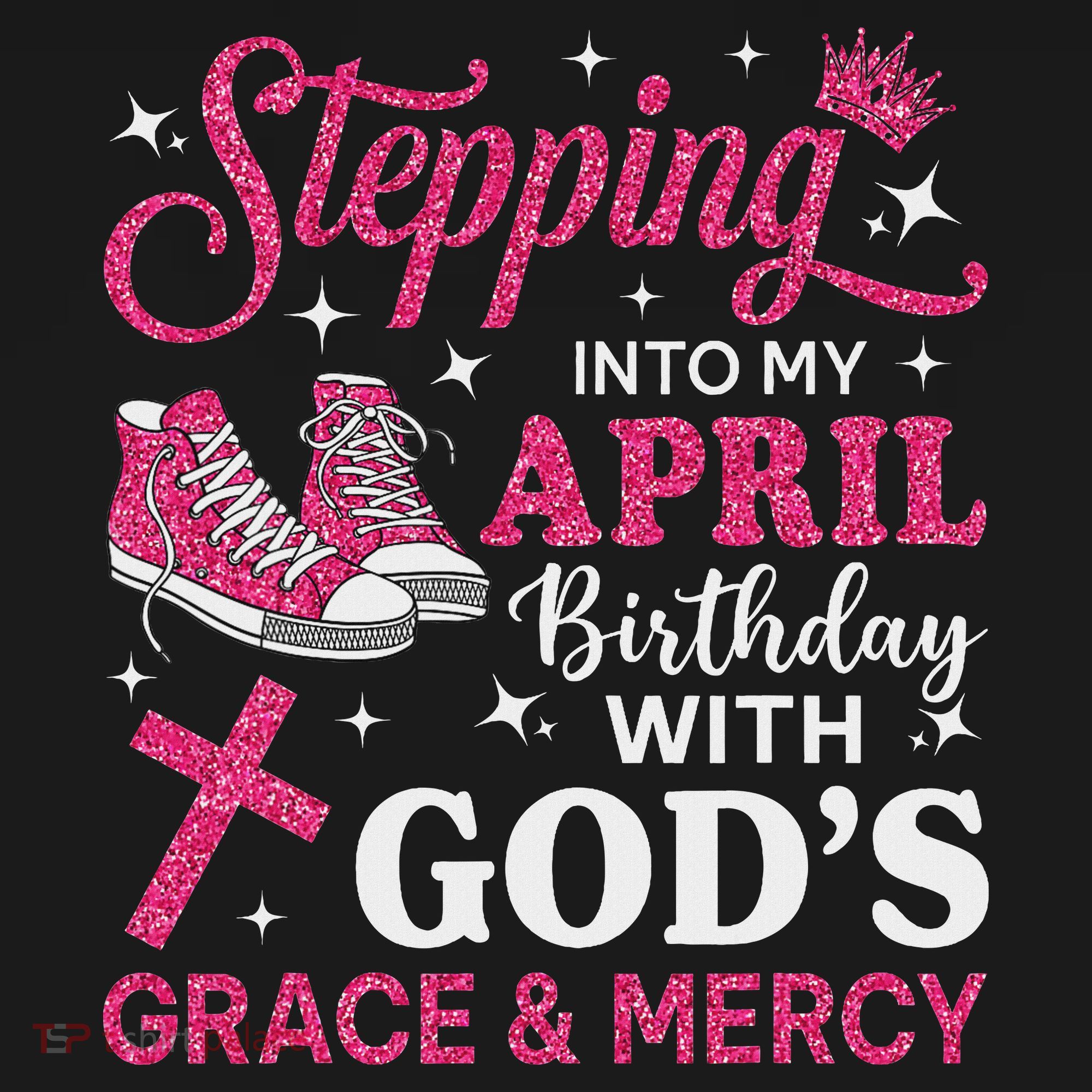 Stepping Into My April Birthday Women Girl Sneakers Visor