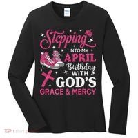 Stepping Into My April Birthday Women Girl Sneakers Women's Long Sleeve Shirt thumb 0