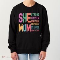 She Is Mom Strong Chosen Beautiful Women's Sweatshirt thumb 0