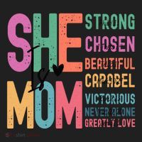 She Is Mom Strong Chosen Beautiful Women's Sweatshirt thumb 2