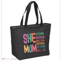 She Is Mom Strong Chosen Beautiful Tote Bag thumb 2