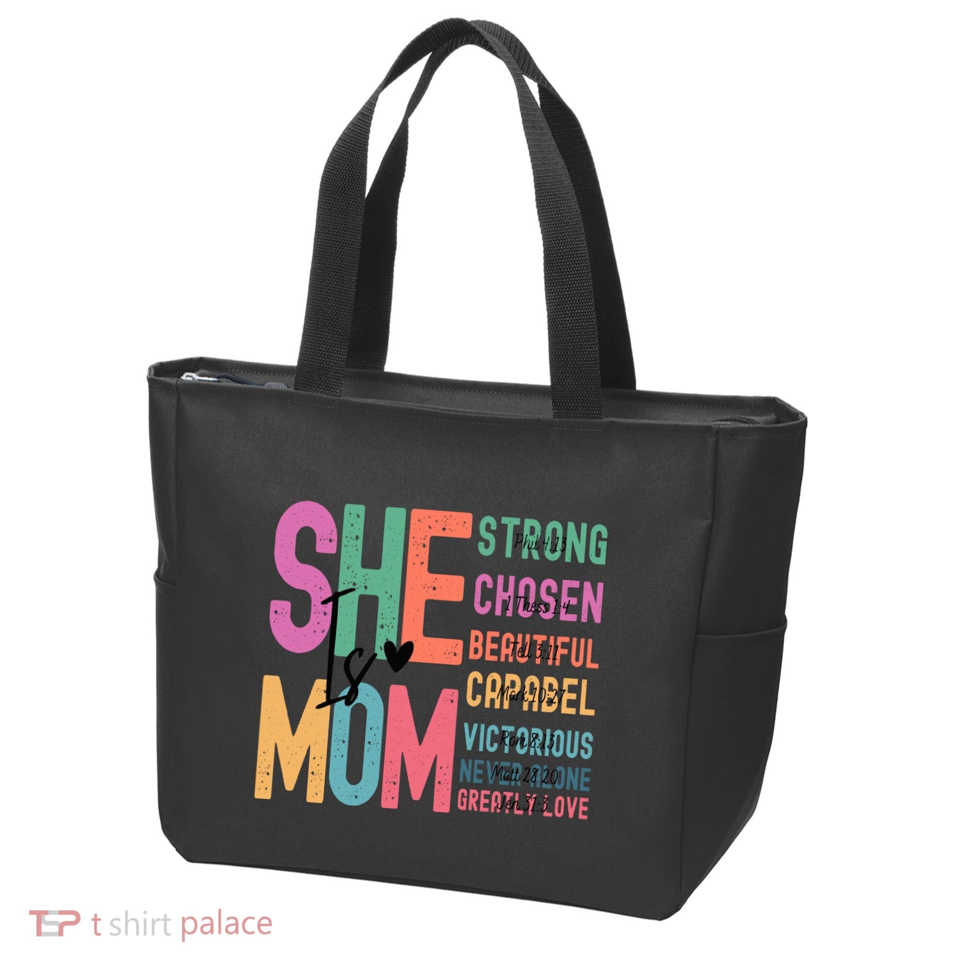 She Is Mom Strong Chosen Beautiful Tote Bag