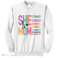She Is Mom Strong Chosen Beautiful Sweatshirt thumb 0