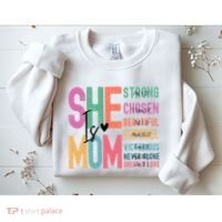 She Is Mom Strong Chosen Beautiful Sweatshirt thumb 2