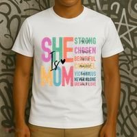 She Is Mom Strong Chosen Beautiful T-Shirt thumb 3