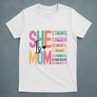 She Is Mom Strong Chosen Beautiful T-Shirt thumb 5