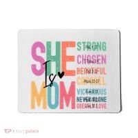 She Is Mom Strong Chosen Beautiful Mousepad thumb 0