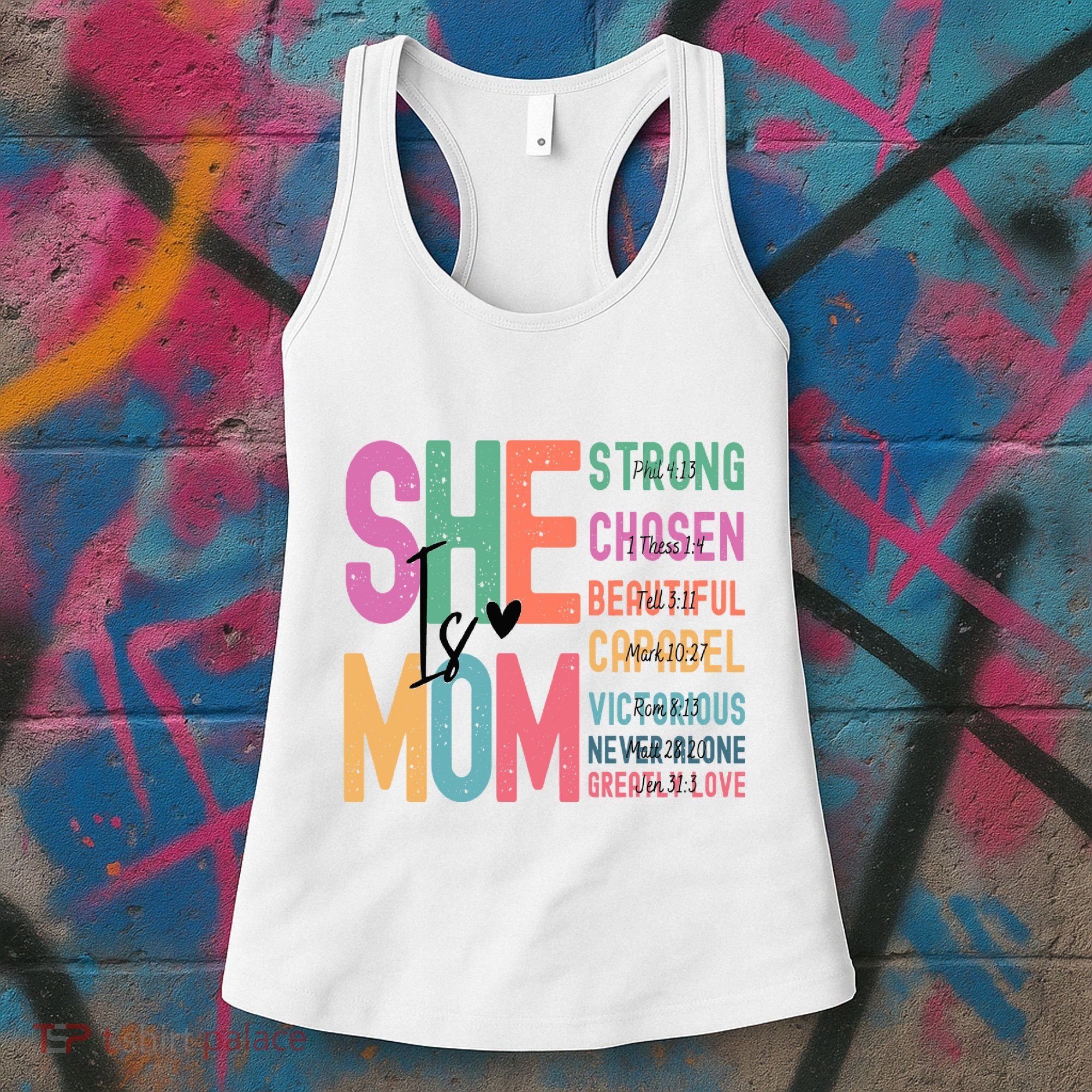 She Is Mom Strong Chosen Beautiful Women's Tank Top