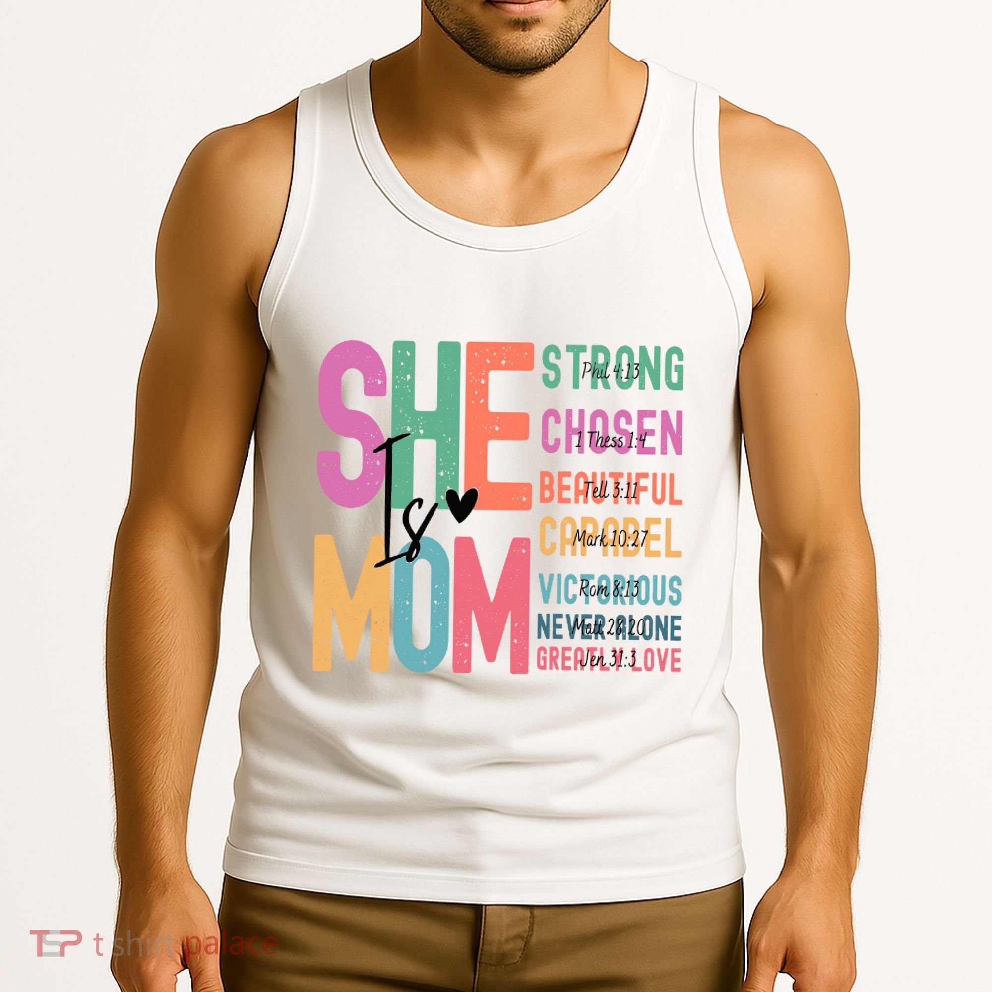 She Is Mom Strong Chosen Beautiful Tank Top