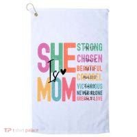 She Is Mom Strong Chosen Beautiful Golf Towel thumb 0