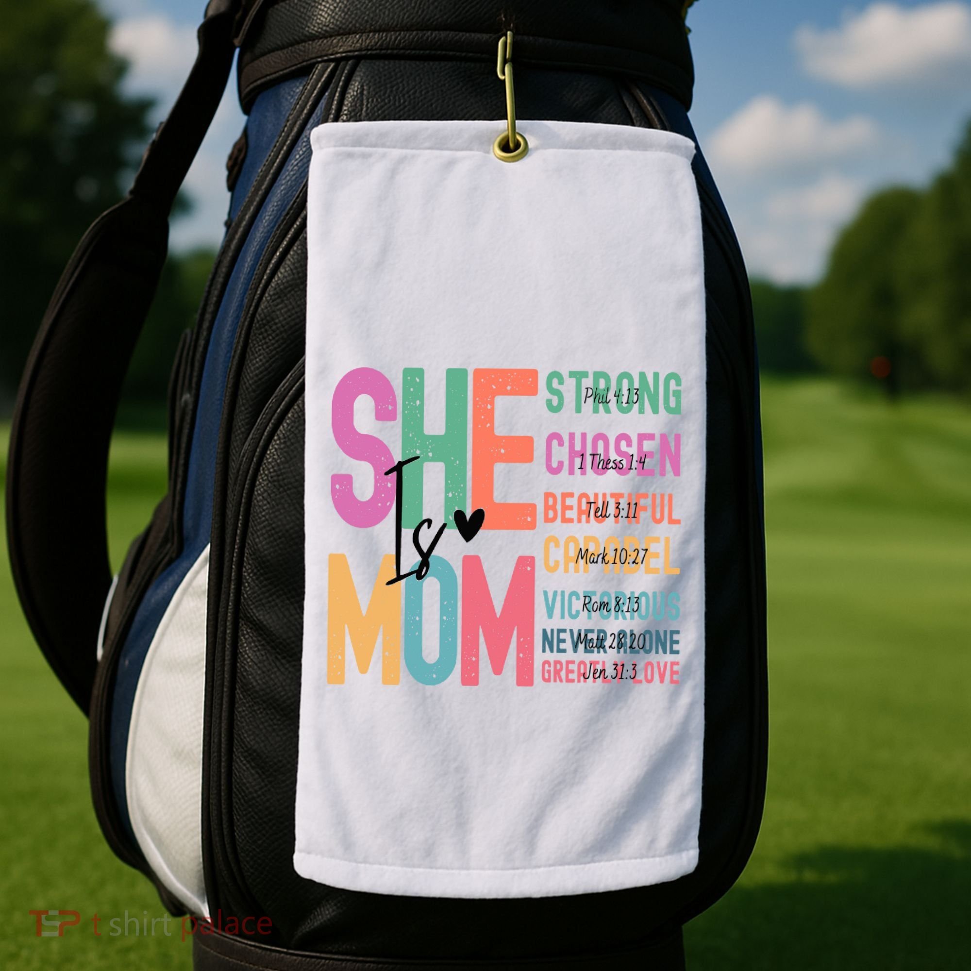She Is Mom Strong Chosen Beautiful Golf Towel