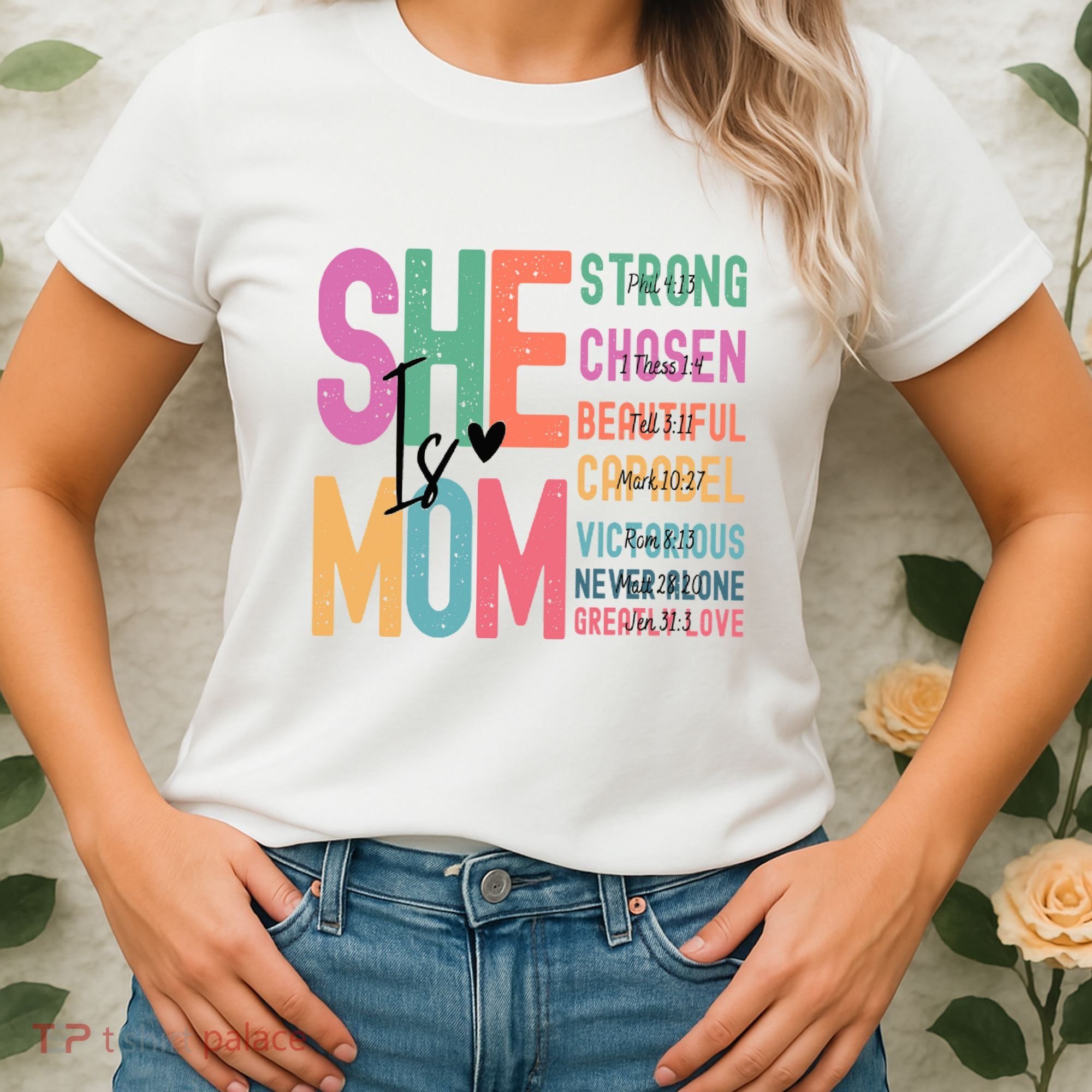 She Is Mom Strong Chosen Beautiful Women's T-Shirt