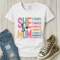 She Is Mom Strong Chosen Beautiful Women's T-Shirt thumb 3