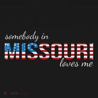 Somebody In Missouri Loves Me Us Flag Someone In Mo Souvenir Women's Hoodie thumb 2