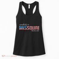 Somebody In Missouri Loves Me Us Flag Someone In Mo Souvenir Women's Tank Top thumb 0