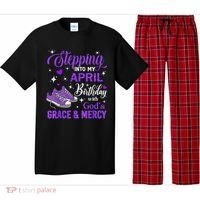 Stepping Into My April Birthday With God's Grace & Mercy Pajama Set thumb 0