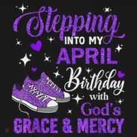 Stepping Into My April Birthday With God's Grace & Mercy Women's Hoodie thumb 2