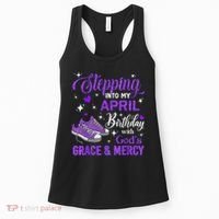 Stepping Into My April Birthday With God's Grace & Mercy Women's Tank Top thumb 0