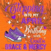 Stepping Into My April Birthday With God's Grace & Mercy Kati Licensed 12" Camo Cuffed Beanie thumb 2