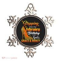 Stepping Into My February Birthday With God's Grace And Mercy Ornament thumb 0