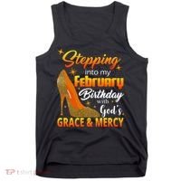 Stepping Into My February Birthday With God's Grace And Mercy Tank Top thumb 0