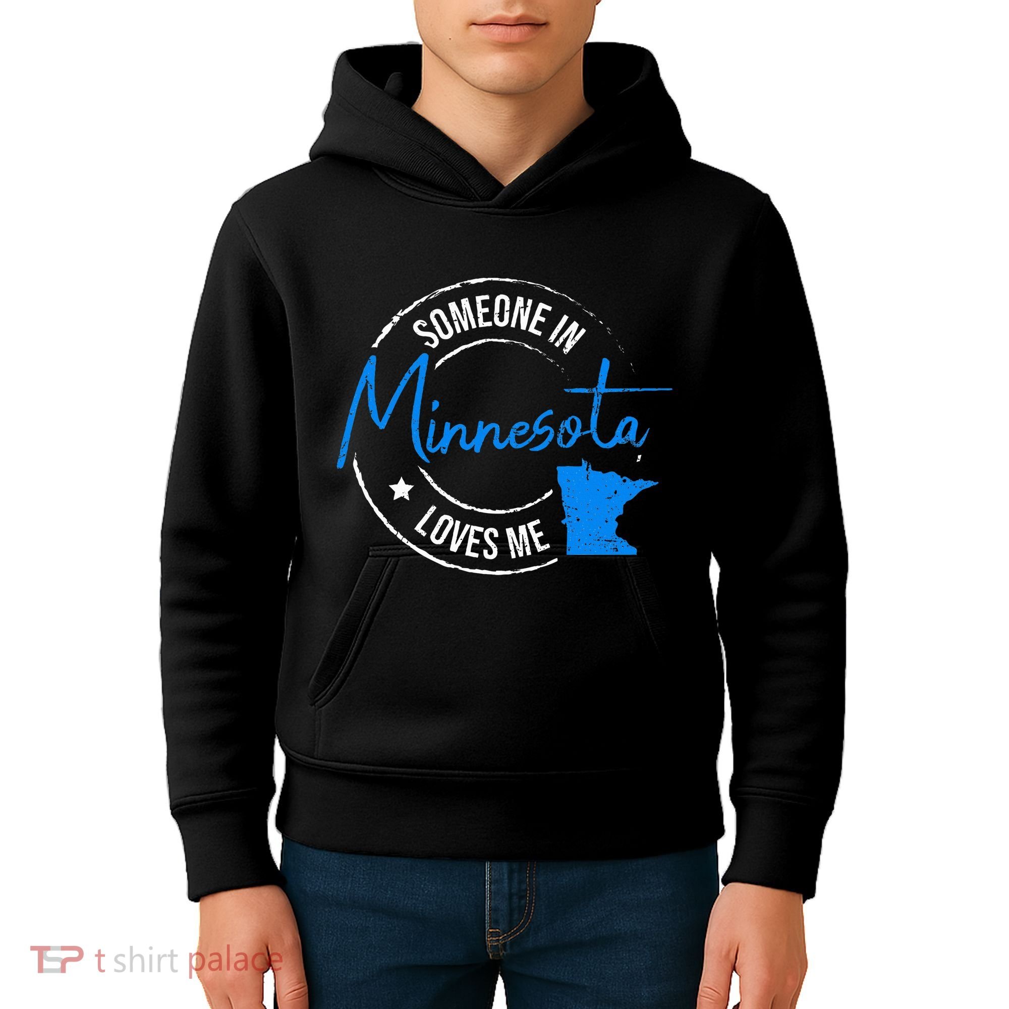 Someone In Minnesota Loves Me Minnesota Kids Hoodie