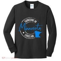 Someone In Minnesota Loves Me Minnesota Kids Long Sleeve Shirt thumb 0
