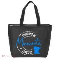 Someone In Minnesota Loves Me Minnesota Tote Bag thumb 0
