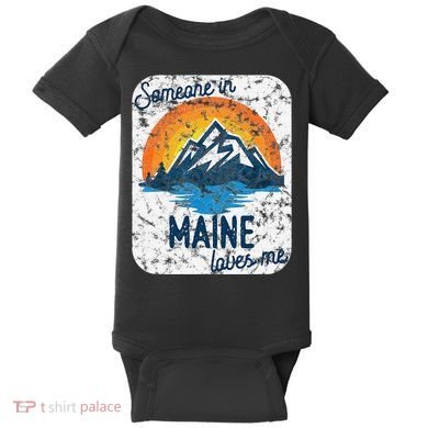 Someone In Maine Loves Me Baby Bodysuit