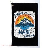 Someone In Maine Loves Me Golf Towel thumb 0