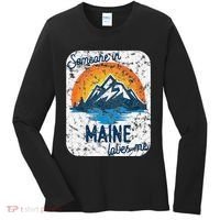 Someone In Maine Loves Me Women's Long Sleeve Shirt thumb 0
