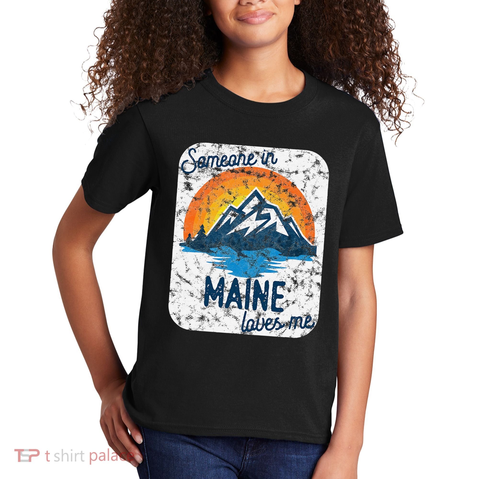 Someone In Maine Loves Me Kids T-Shirt