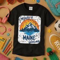 Someone In Maine Loves Me Kids T-Shirt thumb 3