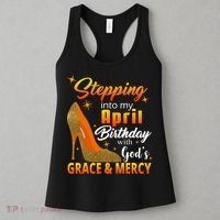 Stepping Into My April Birthday With God's Grace And Mercy Women's Tank Top thumb 3