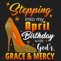 Stepping Into My April Birthday With God's Grace And Mercy Hat thumb 2