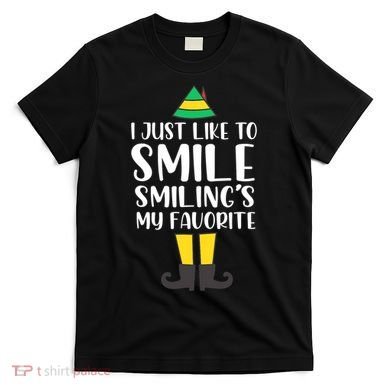 Smiling Is My Favorite Christmas Elf Buddy T-Shirt