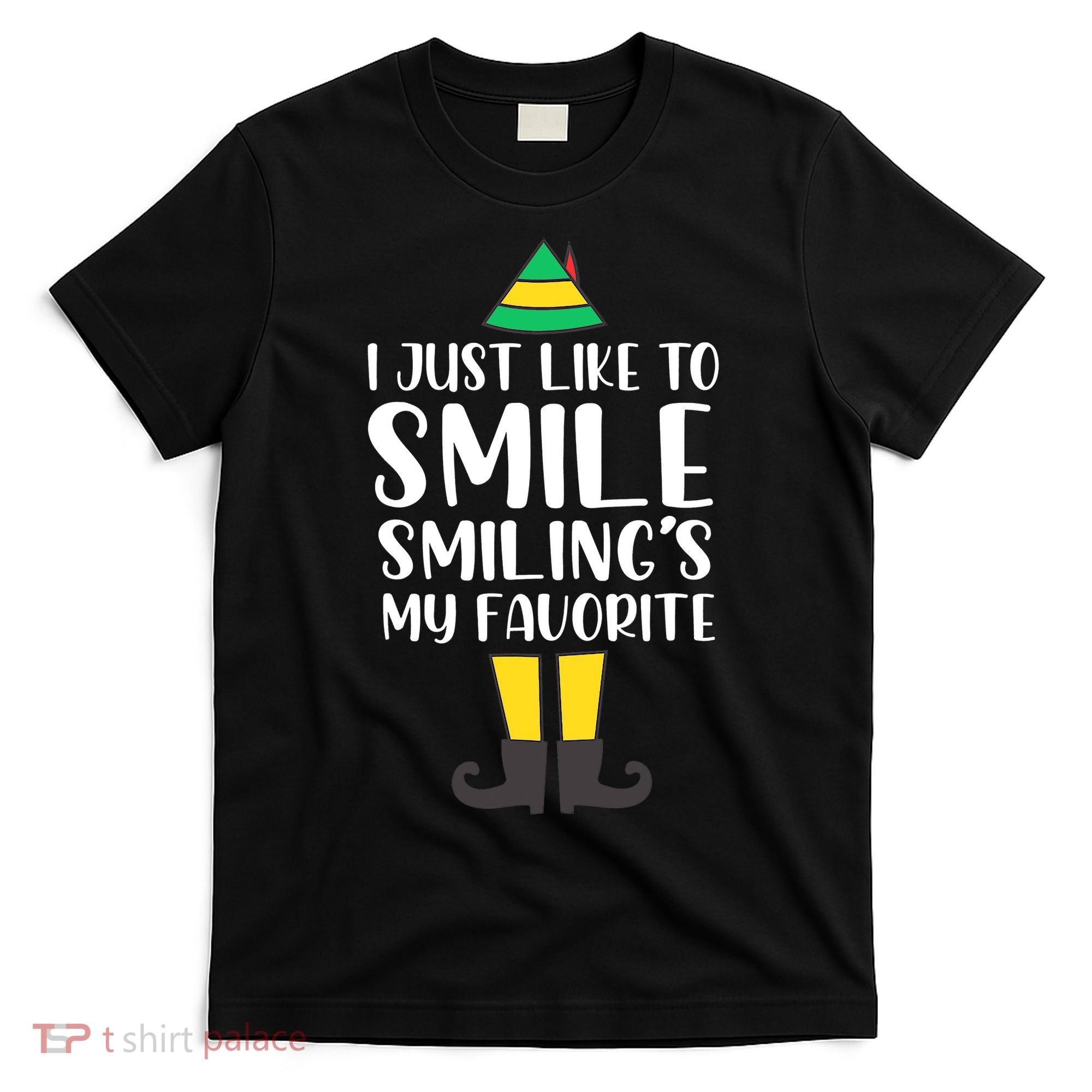 Smiling Is My Favorite Christmas Elf Buddy T-Shirt