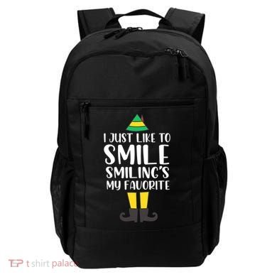 Smiling Is My Favorite Christmas Elf Buddy Backpack