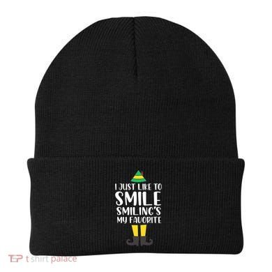 Smiling Is My Favorite Christmas Elf Buddy Beanie