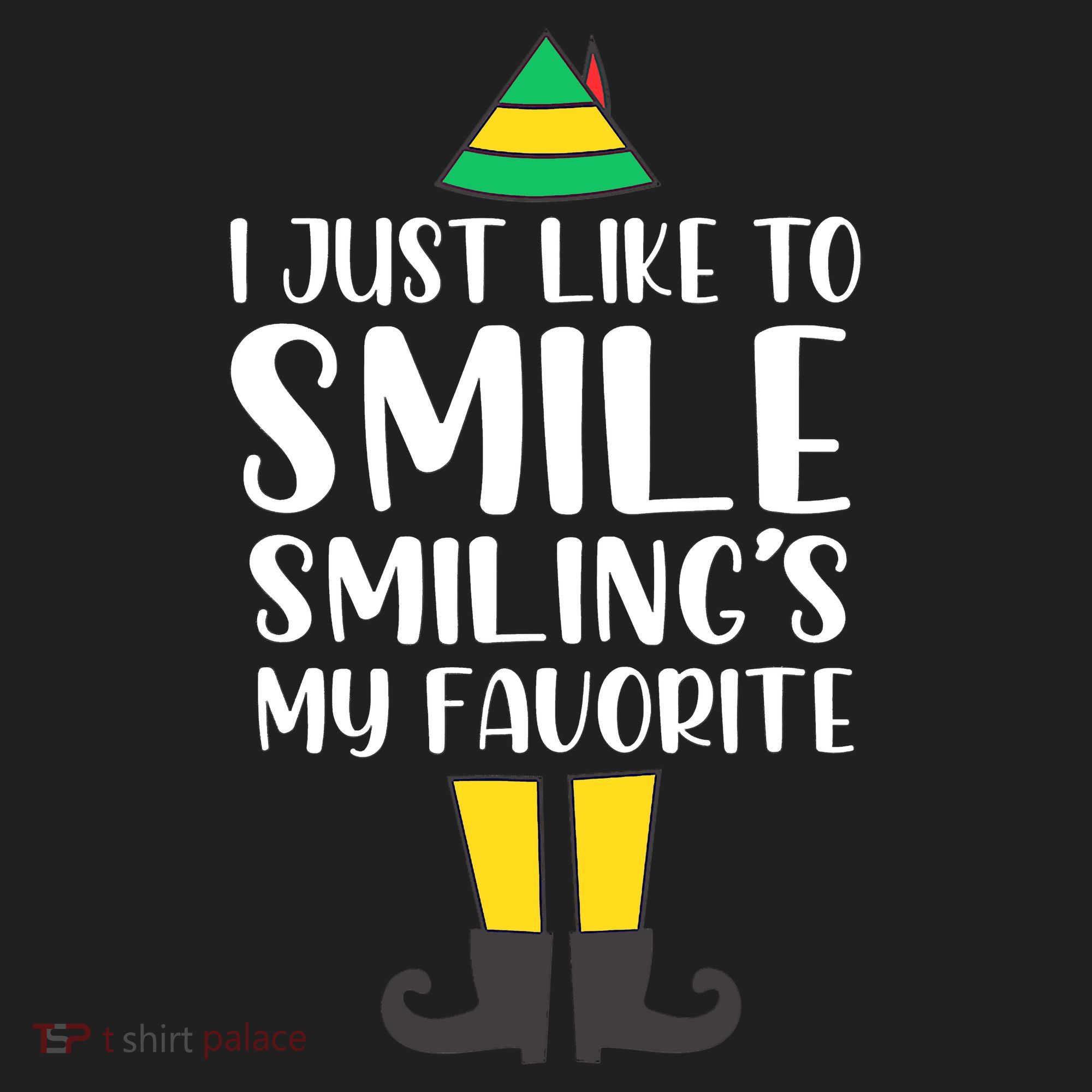 Smiling Is My Favorite Christmas Elf Buddy Beanie