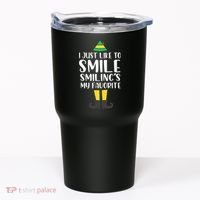 Smiling Is My Favorite Christmas Elf Buddy Tumbler thumb 0